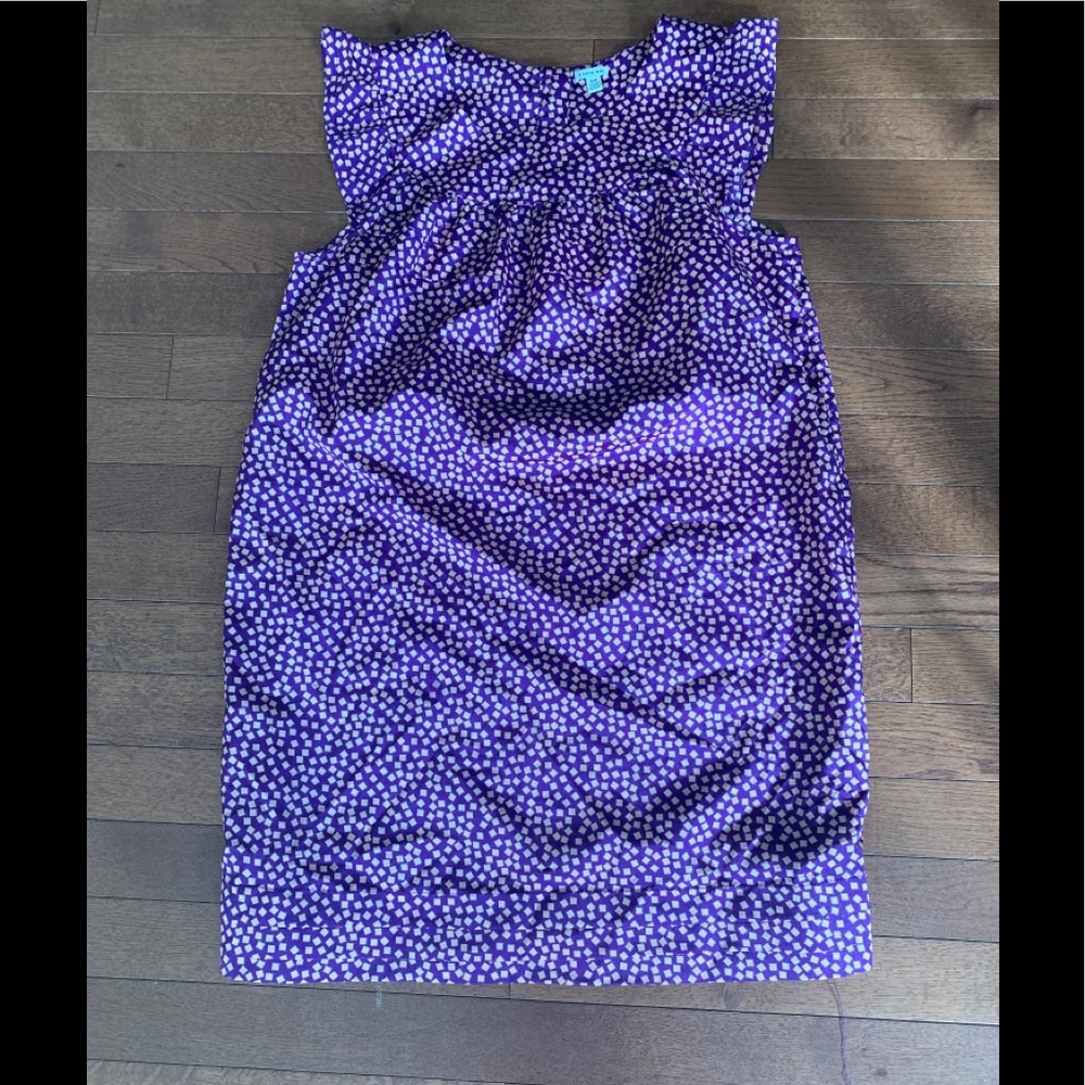 Purple confetti mini shift dress. Like new.